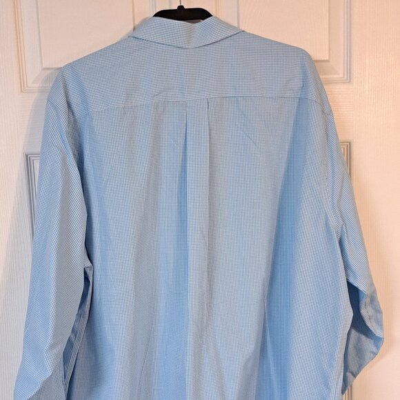 Brooks Brothers Men's Blue & White Check Button Down Shirt - Picture 7 of 9